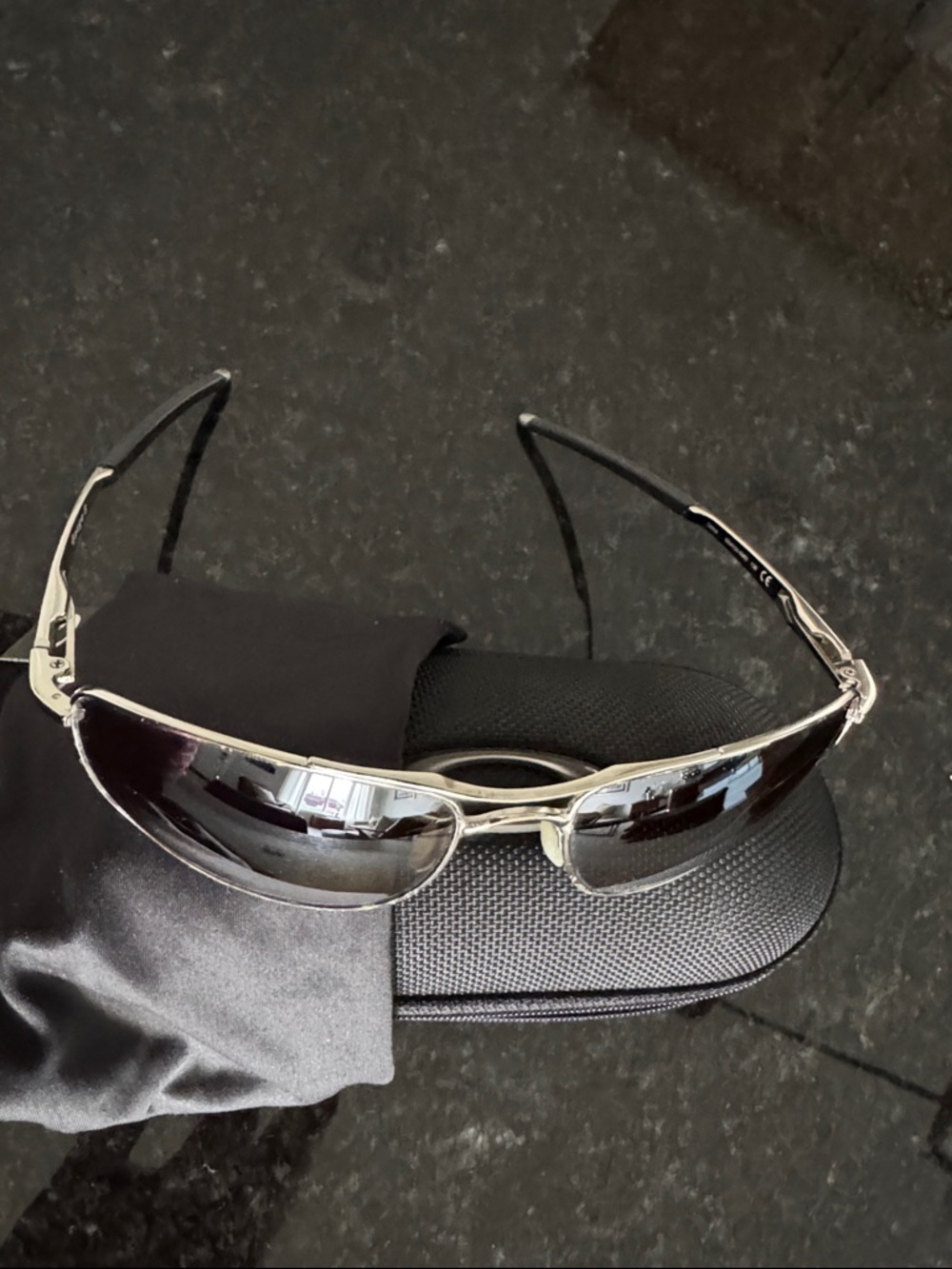 Oakley Gauge 8 metal frames amber lenses.